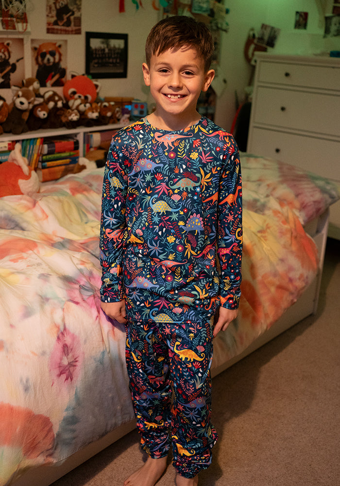 Children's Dinosaur Print Pyjama Set (Devon)