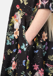 Children's Midnight Botanical Print Dress (Vespa)