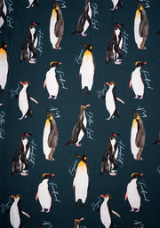 Children's Penguin Print Cotton T-Shirt (Opaline)