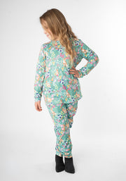 Children's Rabbit Garden Print Pyjama Set (Emerie)