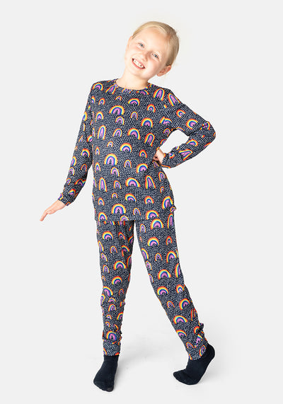 Children's Rainbow Print Pyjama Set (Nara)