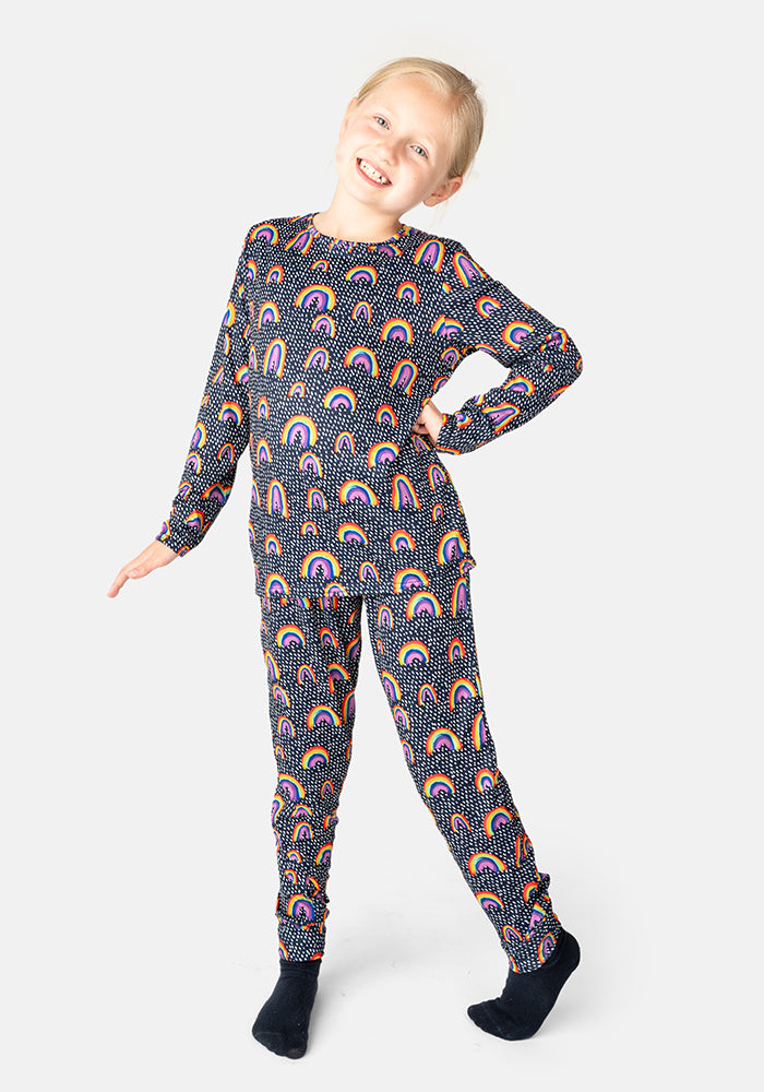 Children's Rainbow Print Pyjama Set (Nara)