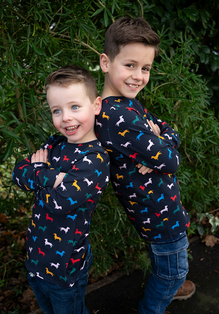 Children's Sausage Dog Cotton Top (Bray)