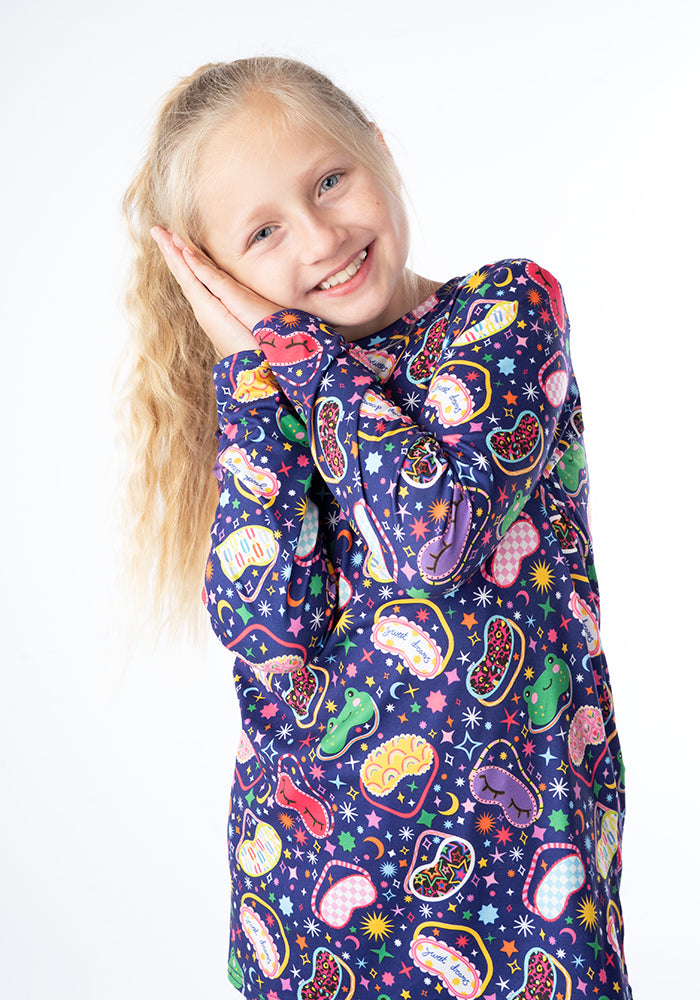 Children's Sleep Mask Print Pyjama Set (Shelbie)