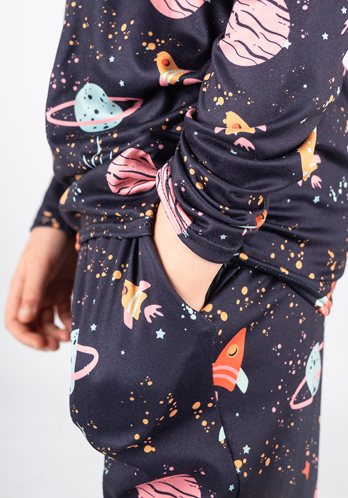 Children's Space Print Pyjama Set (Astro)