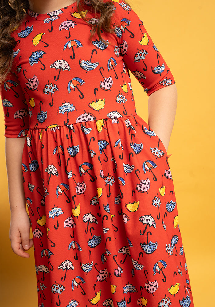 Children's Umbrella Print Dress (Acer)