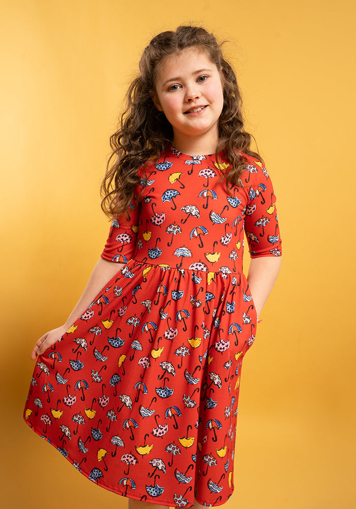 Children's Umbrella Print Dress (Acer)