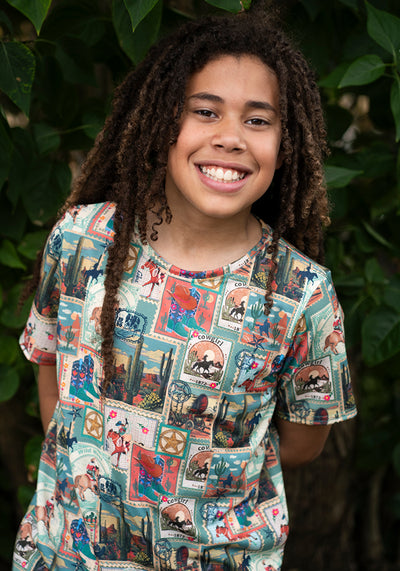 Children's Wild West Print T-Shirt (Wyatt)