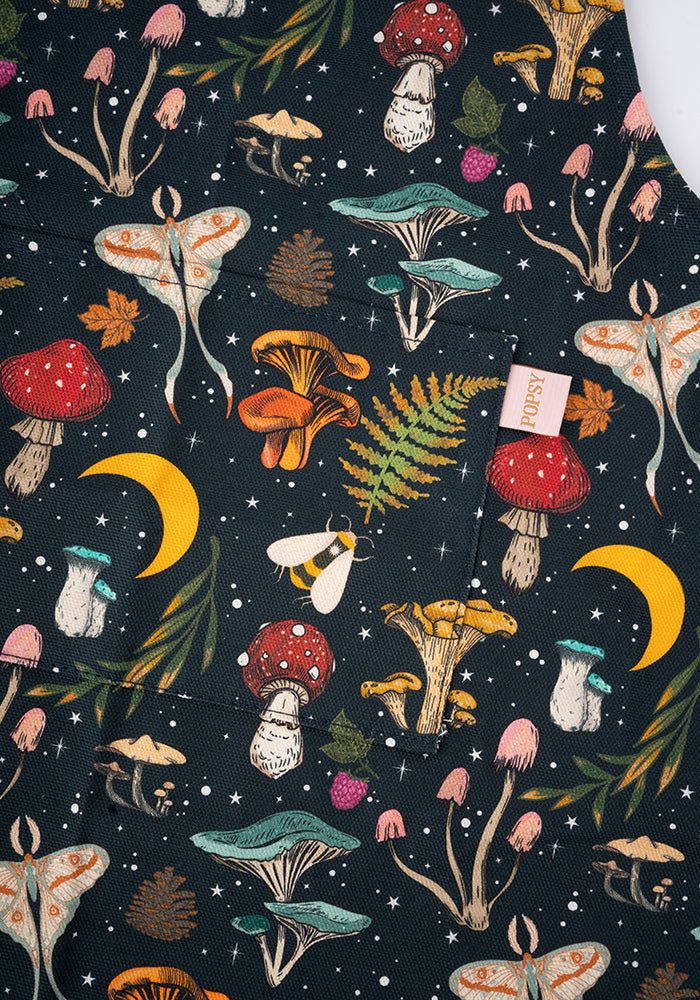 Children's Woodland Mushroom Print Popsy Apron