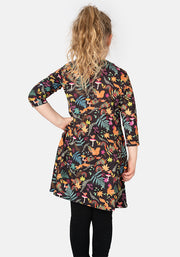 Children's Woodland Rainbow Print Dress (Dakota)