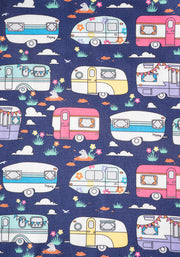 Chrissy Vintage Caravan Print Pyjama Set
