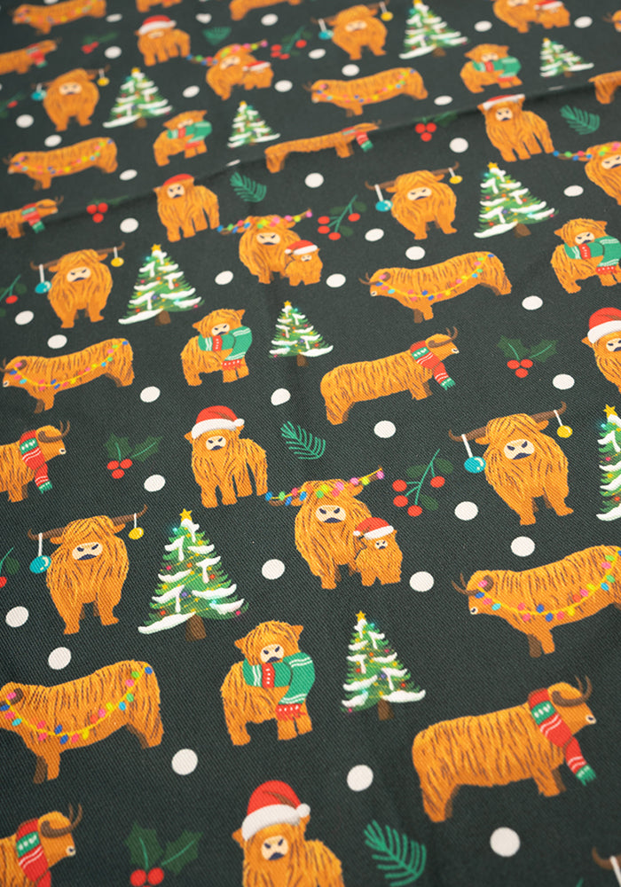 Christmas Cows Print Popsy Tea Towel