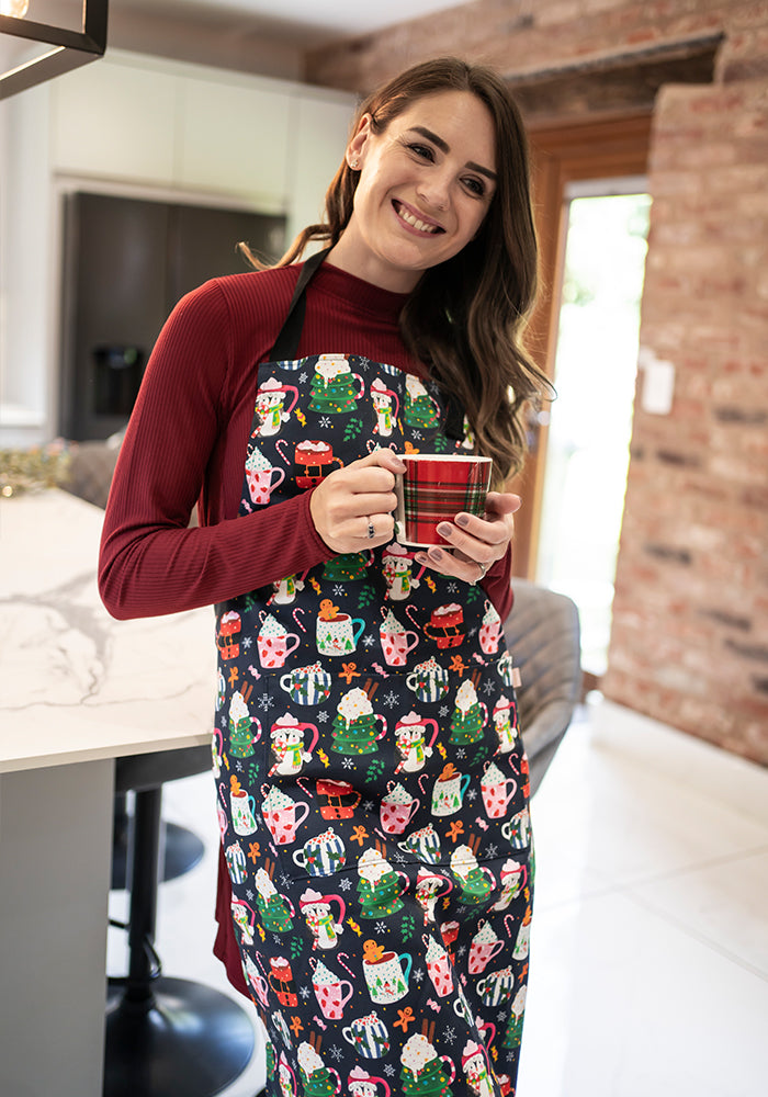 Christmas Mug Print Popsy Apron
