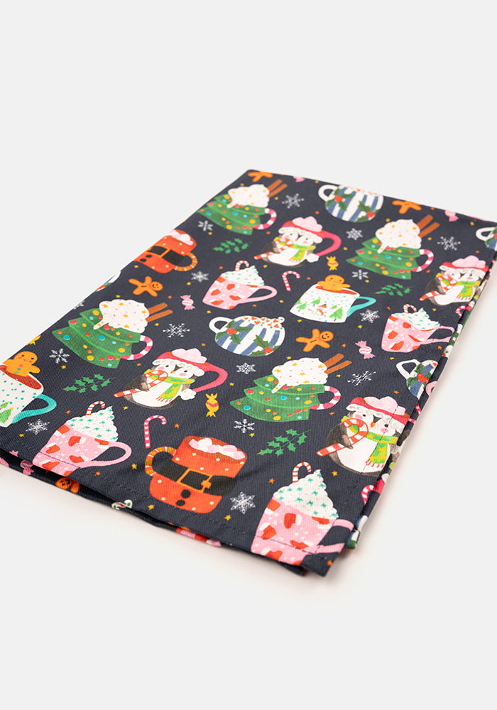 Christmas Mug Print Popsy Tea Towel