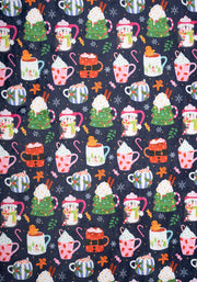 Pop-under Christmas Mug Print Plush Blanket