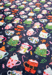 Pop-under Christmas Mug Print Plush Blanket