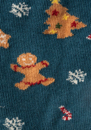 3 Pack Holly, Gingerbread & Robin Knit Socks
