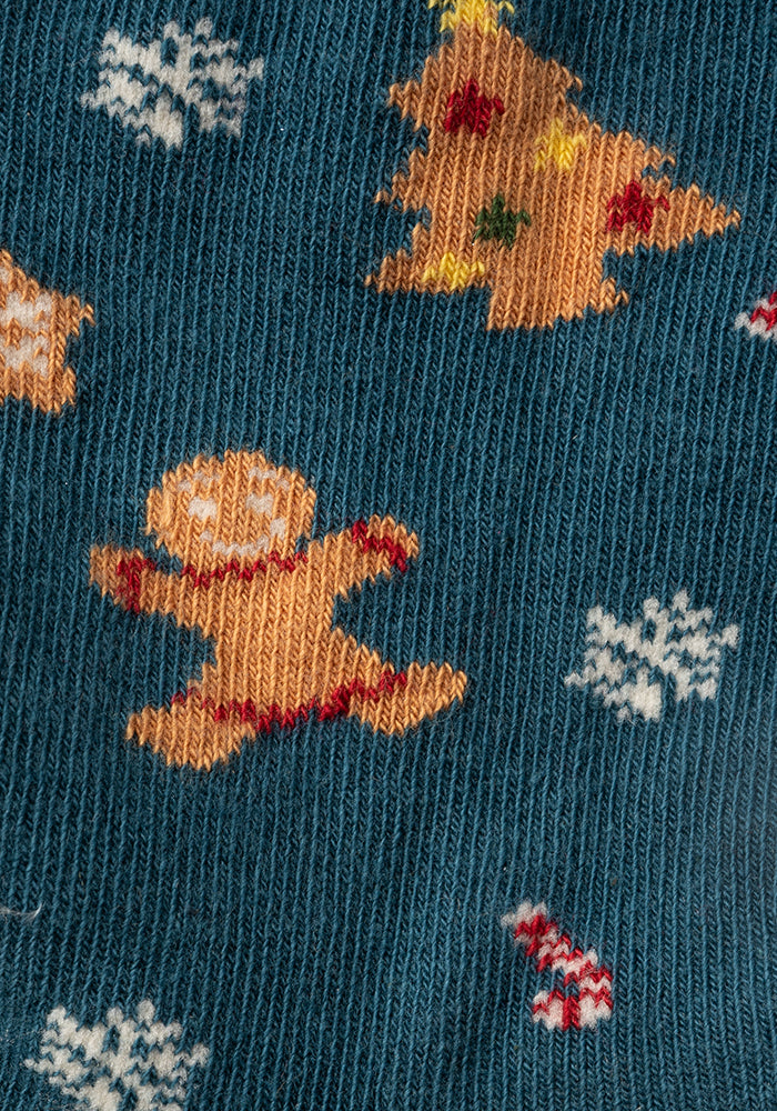 3 Pack Holly, Gingerbread & Robin Knit Socks
