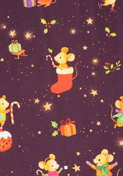 Cleodora Christmas Mice Print Dress