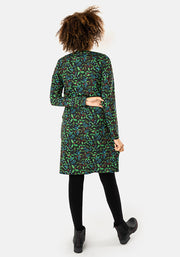 Clove Holly Print Blouson Dress