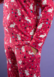 Clover Bunny Print Pyjama Set