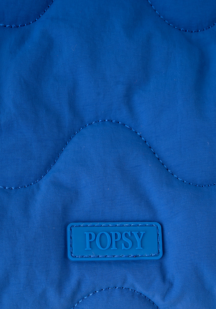 Cobalt Blue Quilted Shoulder Popsy Bag