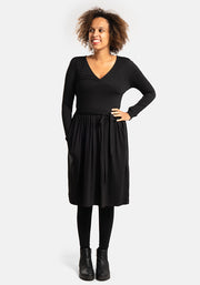 Coleen Black Viscose Dress