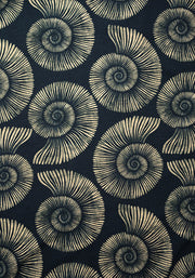 Colette Fossil Print Tiered Hem Cotton Midaxi Dress