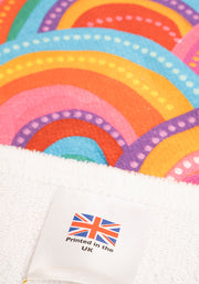 Colourful Rainbow Print Jumbo Bath Sheet