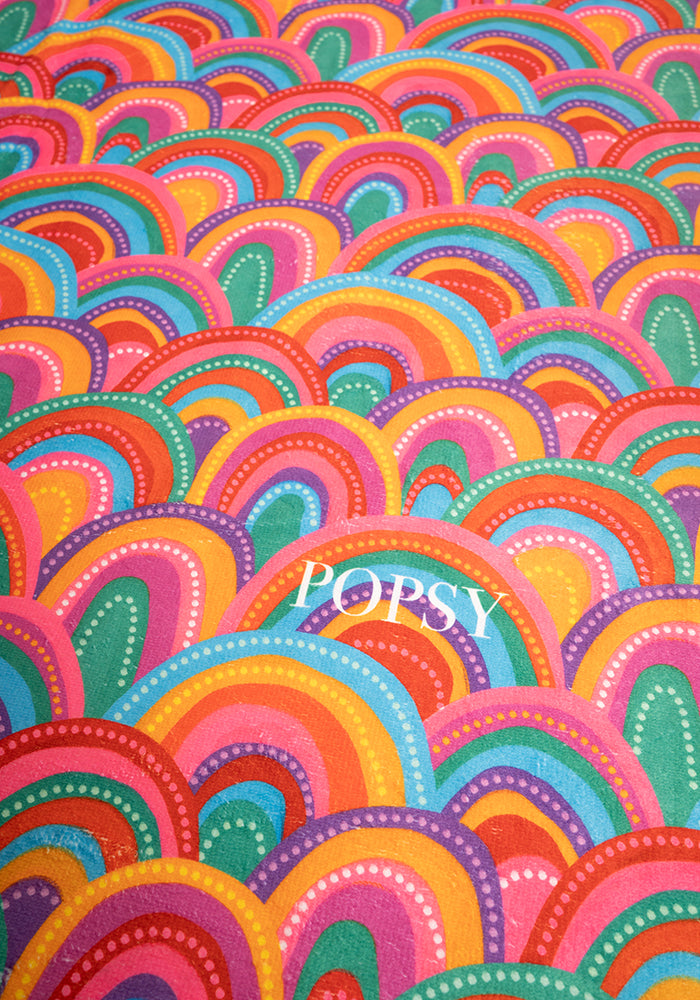 Colourful Rainbow Print Jumbo Bath Sheet