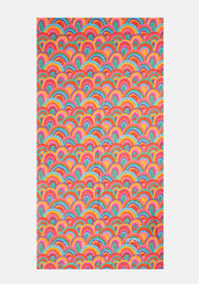 Large Colourful Rainbow Print Towel