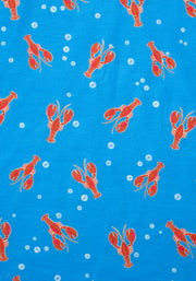 Coral Conversational Lobster Print Dress