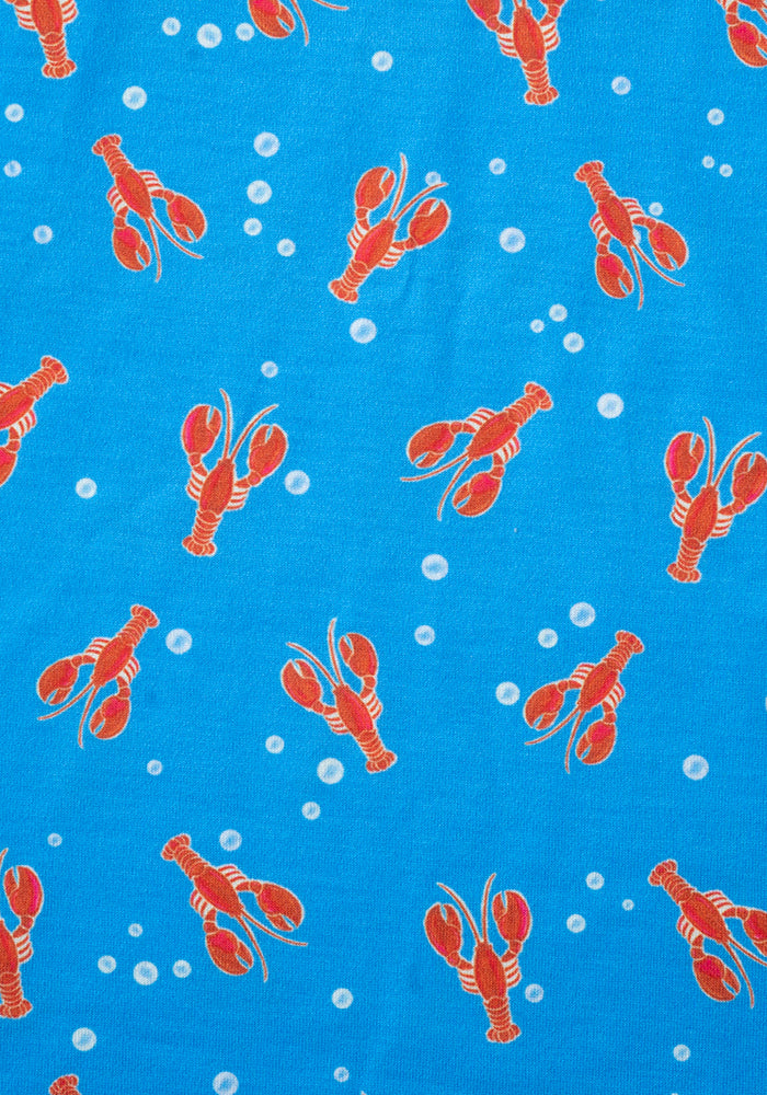 Coral Conversational Lobster Print Dress