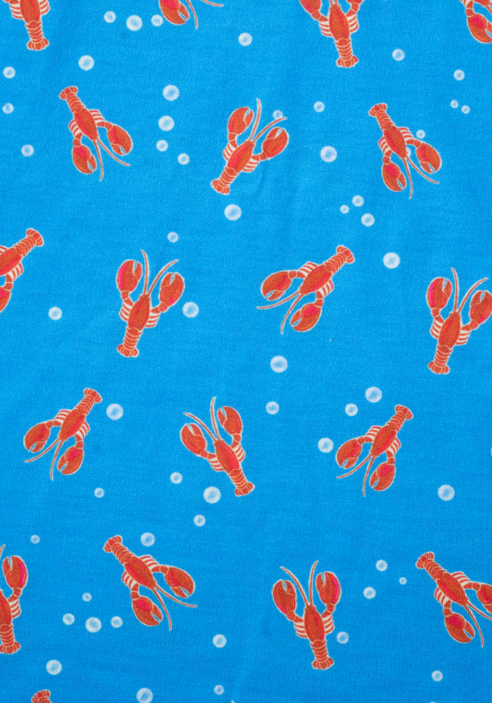 Coral Conversational Lobster Print Dress