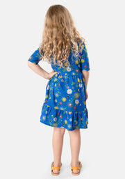 Children's Buzzing Bee Print Dress (Cornelia)