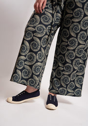 Cove Fossil Print Culotte Leg Jumpsuit