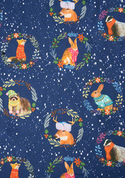 Cristobal Christmas Animals Print Dress