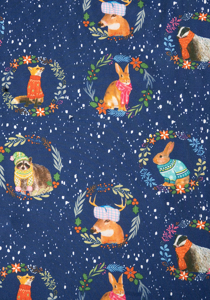 Cristobal Christmas Animals Print Dress