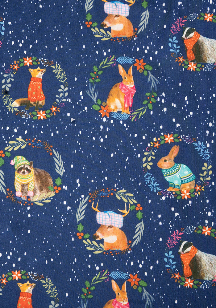 Children's Christmas Animals Print Dress (Cristobal)