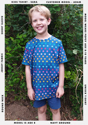 Rainbow Stars Print Children's T-Shirt (Sara)