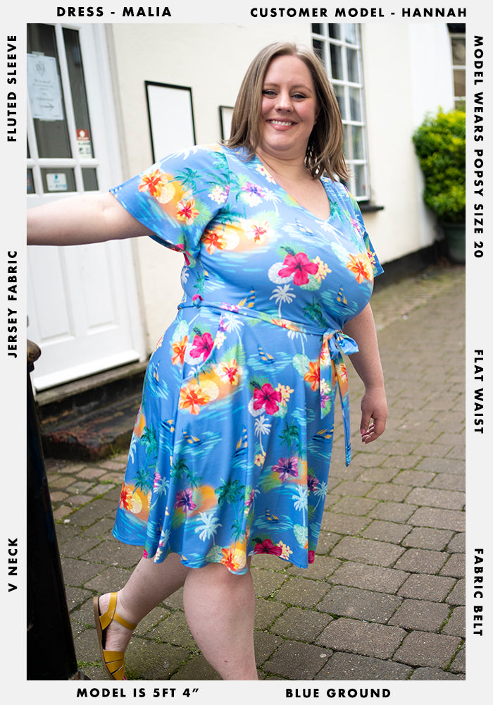 Maila Hawaiian Summer Print Dress