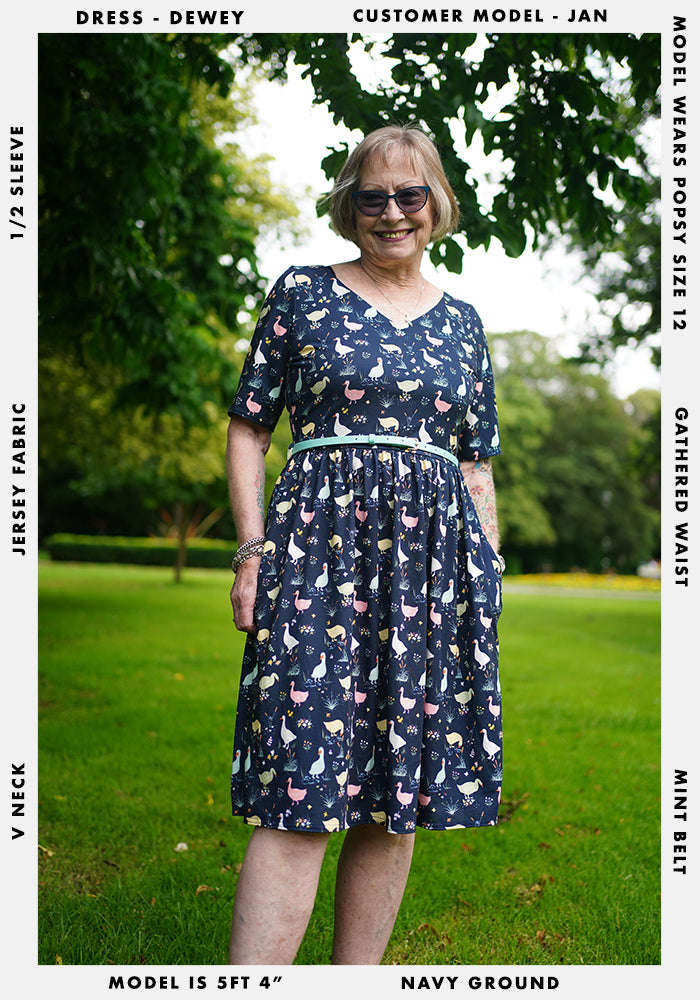 Dewey Puddle Duck Print Dress