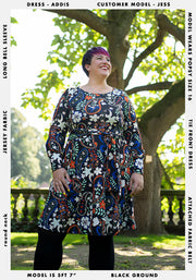 Addis Winter Paisley Print Dress