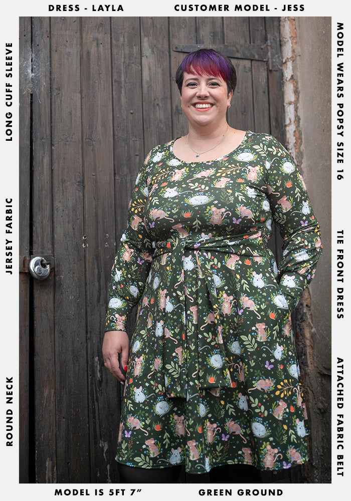 Layla Autumn Mice Print Dress