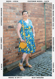 Lissia Lemons Print Dress