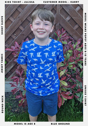 Seagulls Print Children's T-Shirt (Julissa)