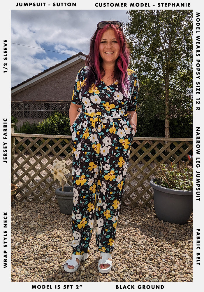 Sutton Floral Print Narrow Leg Jumpsuit