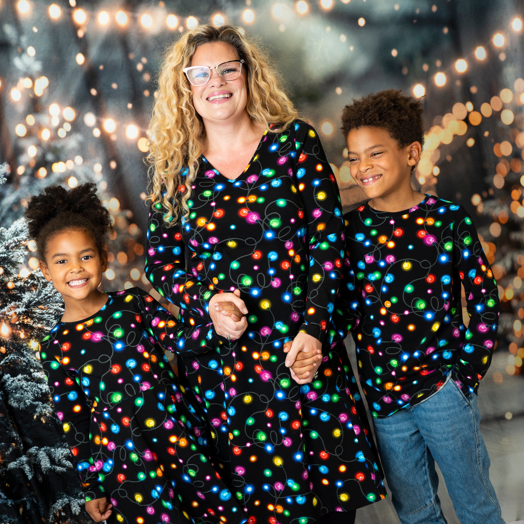Luzia Fairy Lights Print Cotton Dress