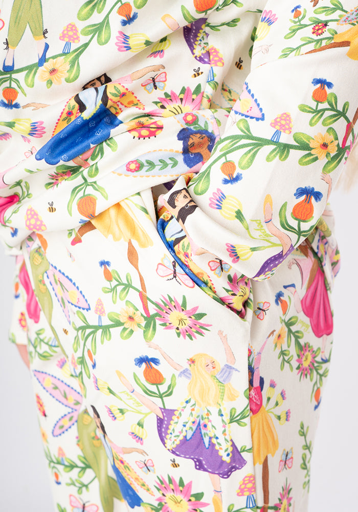 Children's Dancing Fairies Print Pyjama Set (Sugarplum)