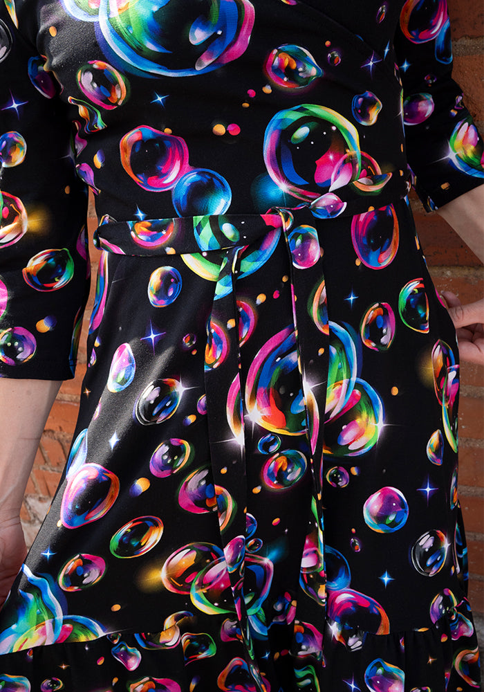 Daye Bubbles Print Cotton Midaxi Dress